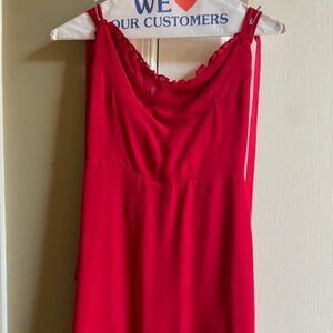 Reformation Red Ruffle Mini Dress – Size Small